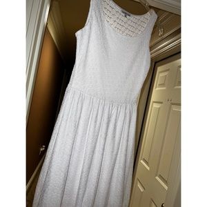 White Lace Strapless Dress